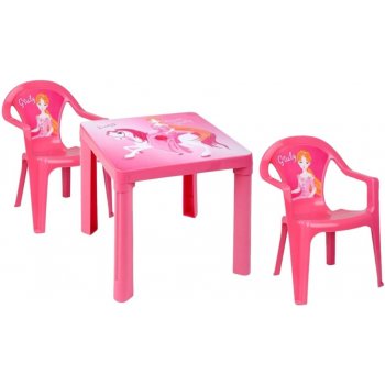 Star*Plus Detský plastový stôl a stoličky ružový set od 39,9 € - Heureka.sk