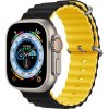 Devia remienok Deluxe Series Sport6 Silicone Two-tone Band 44/45/49mm - Black/Yellow