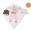 Oblečenie pre bábiky Llorens M843-26 oblečok pre bábiku bábätko New Born veľkosti 43-44 cm (8426265943265)