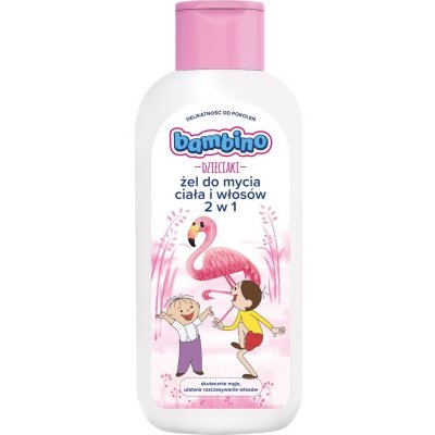 Bambino Kids Bolek and Lolek sprchový gél a šampón 2 v 1 Flamingo 400 ml