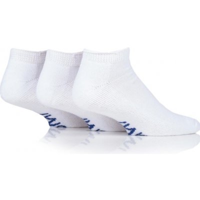 Iomi 3 páry členkové DIA ponožky s froté chodidlom Biele