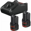 Bosch Základná súprava 2x GBA 12 V 3,0 Ah + GAL 12V-40 Professional 1600A019RD