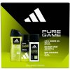 Adidas Pure Game deo natural sprej 75 ml + deo 150 ml + gél 250 ml, Akcia