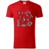 Horolezecké karabíny - Tričko z organickej bavlny - M ( Červená )