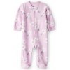 CARTER'S Overal na zips fleece Sleep & Play purple Floral dievča NB/vel.56