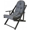 ROJAPLAST Záhradné kreslo BORNEO, antracit