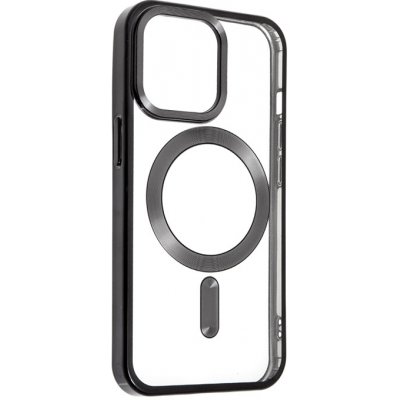 SWISSTEN Clear Jelly MagStick Metal Apple iPhone 13 Pro Max - čiré / čierne