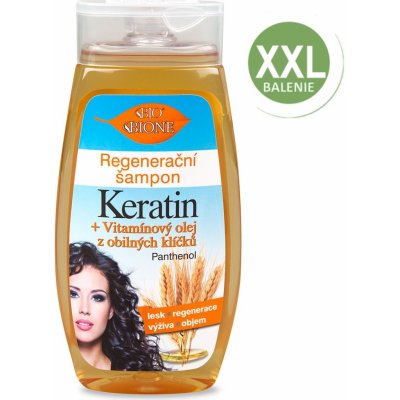 BC Bione Šampón Keratin + Vitamínový olej z obilných klíčků 400 ml