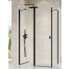 Ravak Chrome Sprchové dvere 120 Transparent, čierne 1QVG0300Z1 CRV2-120