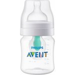 Avent dojčenská fľaša AntiColic s ventilom Airfree transparentná 125 ml