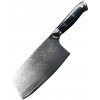 Damaškový kuchynský nôž Big Cleaver/Čierna 16.5 cm