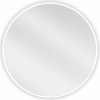 Mexen Loft, okrúhle kúpeľňové zrkadlo 60 cm, farba rámu biela, 9850-060-060-000-20