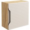 DMK Deutsches Milchkontor Závesná skrinka do kúpeľne 35 cm 1 dvere béžový dub MDF moderná frézovaná