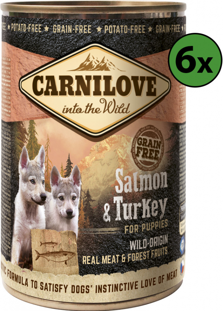 Carnilove Wild Meat Salmon & Turkey Puppies 6 x 400 g