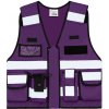 Korntex Bonn Reflexná vesta pre špeciálne jednotky KX040 Purple XXL/4XL
