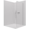 CERANO Sprchová zástena Santoro Ľ/P chróm, transparentné sklo 80x195 cm pevná CER-424975