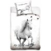 CARBOTEX Obojstranné bavlnené obliečky Biely Kôň , 140/200+70/90, NL224028