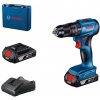 Bosch Bosch AKU kombinovaný šroubovák GSB 185-LI PROFESSIONAL 2x2.0Ah 06019K3100