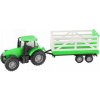 Alltoys Teamsterz traktor s valníkem červený traktor zelený valník 1:35