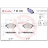BREMBO Sada brzdových platničiek kotúčovej brzdy P23085