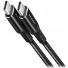 Axagon BUCM-CM30ABUSB-C USB-C, USB 2.0, PD 60W 3A, ALU, oplet, 3m, černý