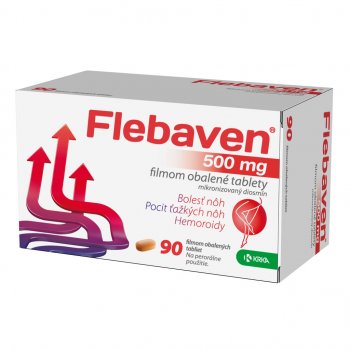 Flebaven 500 mg filmom obalené tablety tbl.flm. 90 x 500 mg