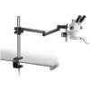 Kern Zoom-stereomikroskop OZM 953, trinokulárny, 7–45×, HSWF 10×23 mm, kĺbový statív s stolovou svorkou, prstencové LED svetlo 4,5 W