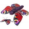 Mikro trading Motýl Babočka admirál plyšový - 14 cm