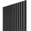 WALL CONCEPT akustický panel čierna, biely filc + MDF, 2750x604x21 mm, 1,66 m2