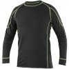 CXS Tričko REWARD, funkčný, dlhý rukáv, pánske, čierno-zelené Čierna-Zelená, XL