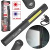 Dielenská inšpekčná lampa s magnetom LED COB 5W + 3W UV laser 800mAh 400lm IP44 (100) (Tvardy T00952)