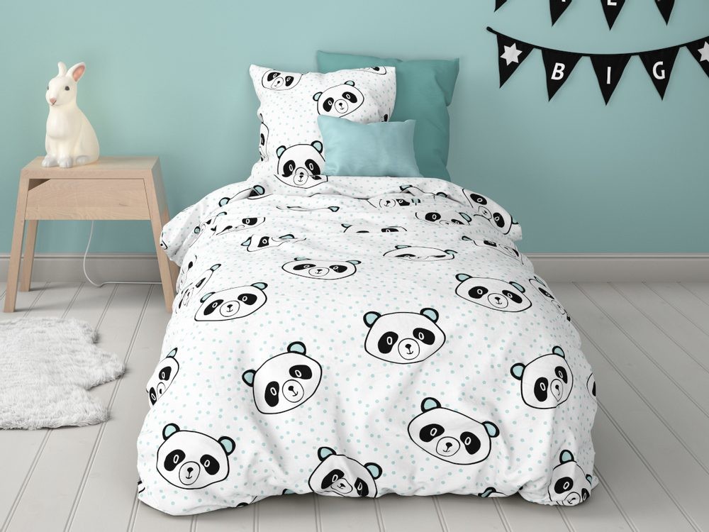 Mistral Home obliečka flanel Panda 140x200 70x90