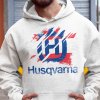 Mikina s potlačou HUSQVARNA Dámsky Biela S