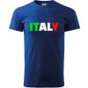 Italy Nápis - Klasické pánske tričko vyššej gramáže - XS ( Kráľovská modrá )