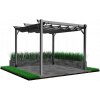 Záhradná pergola sivá 3x4m 2,95x3,95x2,3m 62069 TUN5699