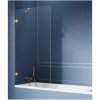 New Trendy EXK-2009 AVEXA GOLD BRUSHED vaňová zástena 100 cm, roh. držiak, 100 x 150 cm, gold brushed