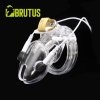 Brutus Volt Cage Electro Chastity Cage Clear