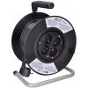 ABCtech Solight PB01 prodlužovací přívod na bubnu, 4 zásuvky, 25m, černý kabel, 3x 1,5mm2