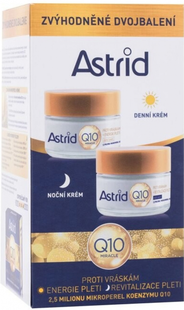 Astrid Q10 Miracle nočný a denný krém 2 x 50 ml darčeková sada