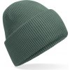 Beechfield Čepice Recycled B385R s manžetou, pletená COT53385Raac99-marine gree UNI Zelená marine
