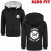 mikina s kapucňou METAL-KIDS black Čierna