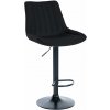 Barová stolička Toni látka, čierna