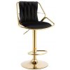 Nábytek PEGAS s.r.o. Barová židle H5 JG černá zlatá