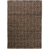 Čierny/v prírodnej farbe ručne tkaný koberec s prímesou juty 120x170 cm Meander Jute – Flair Rugs