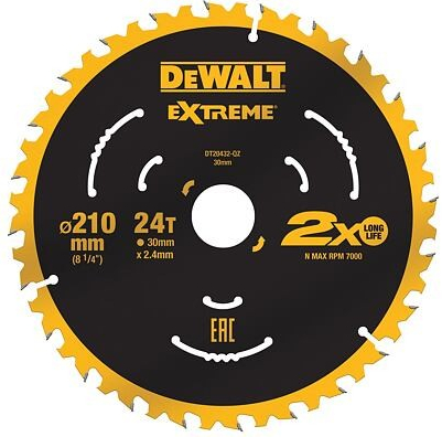 DeWalt Extreme DT20432 pilový kotouč 210 x 30 mm 24 zubů