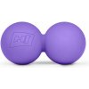 Hop-Sport Dvojitá masážna loptička 63mm - fialová