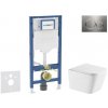 Geberit Duofix - Set predstenovej inštalácie, klozetu Arkas I a dosky softclose, tlačidlo Sigma20, nerezová SANI11CA6174