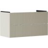 Hansgrohe Xevolos E Umývadlová skrinka 98x58x48 cm, 2 zásuvky, matná béžová/bronz 54182390-HG