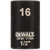 DeWALT DT7534 nástrčná hlavice EXTREME IMPACT 1/2“ krátká, 16 mm