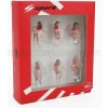 SPARK MODEL SPARK MODEL FIGURES SET 6X GRID GIRLS 1990s - PINK RED 1/43
